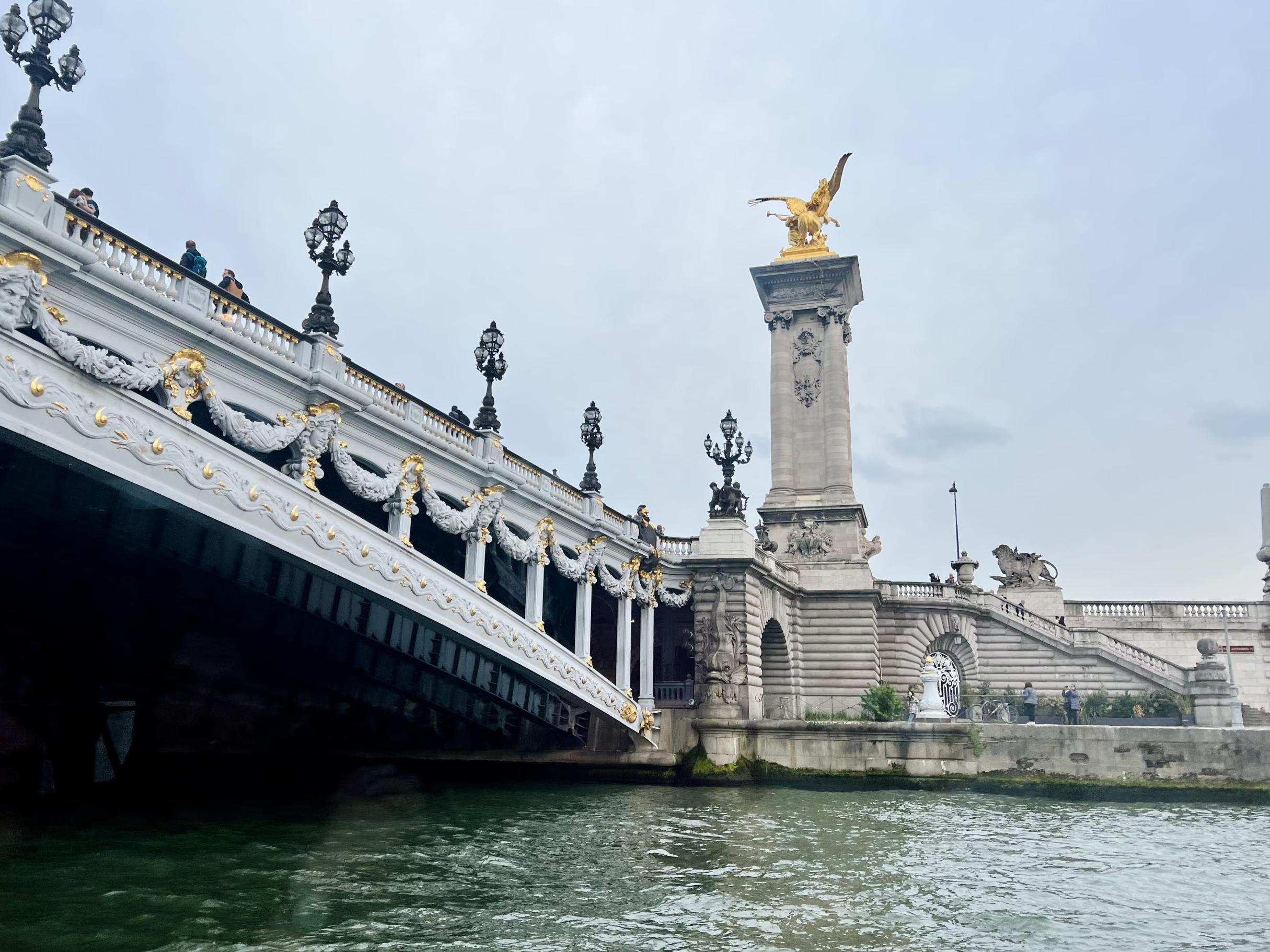 Pont Alexandre III ornate bridge with nymphs and winged horses