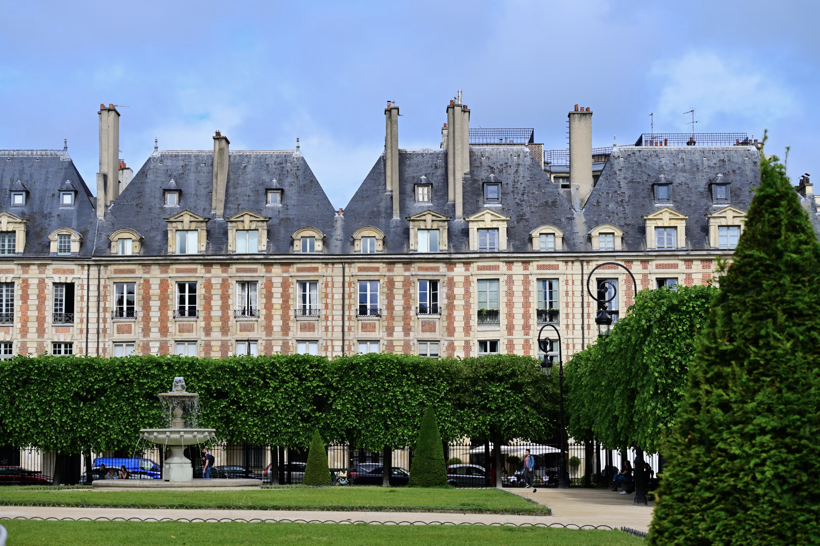 Place des Vosges historic square in Paris